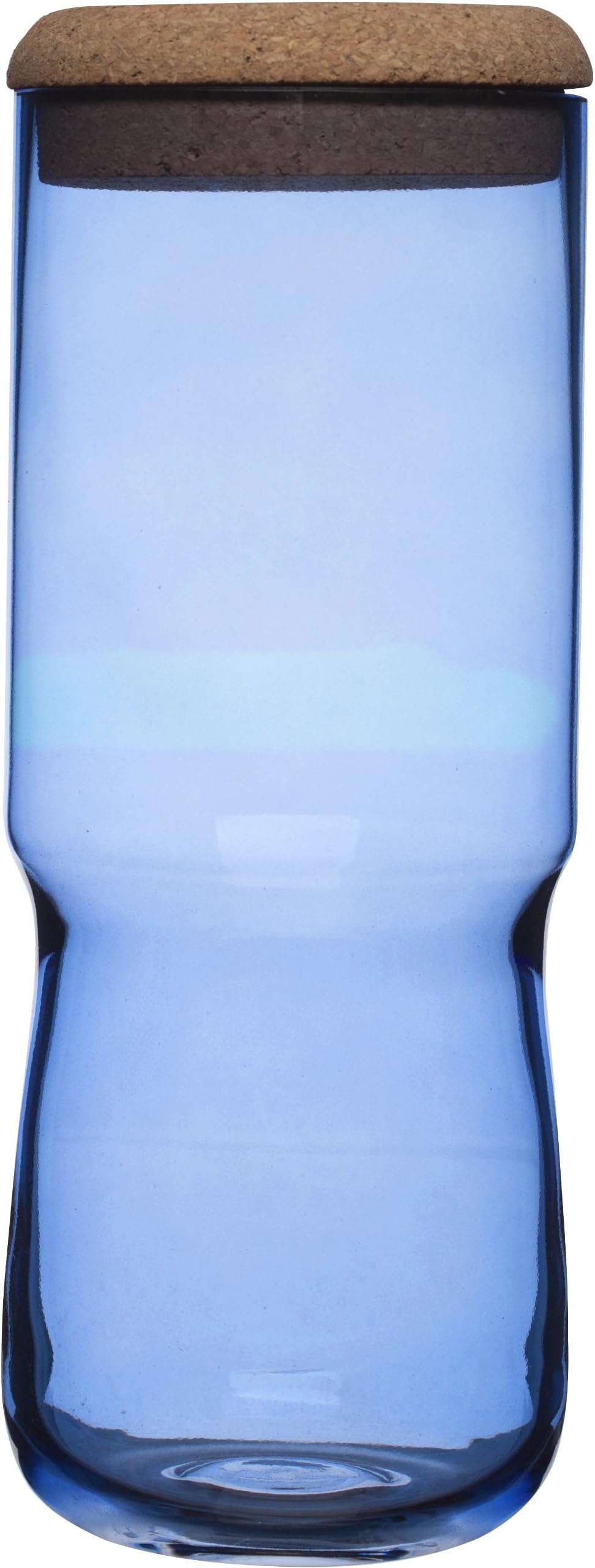 SEAglasbruk Aqua Jar with Cork Lid, Large, Blue