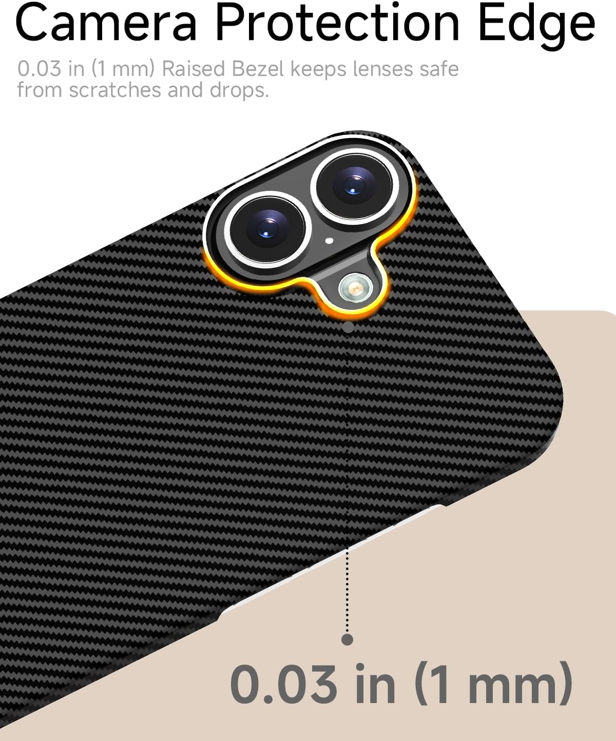Aramid Fiber for iPhone 17 Case, Compatible with MagSafe, Ultra Thin & Lightweight Case for iPhone 17, Kevlar 600D Aramid Fiber with Ultra-Slim Caseless Feel Black/Grey (Twill)