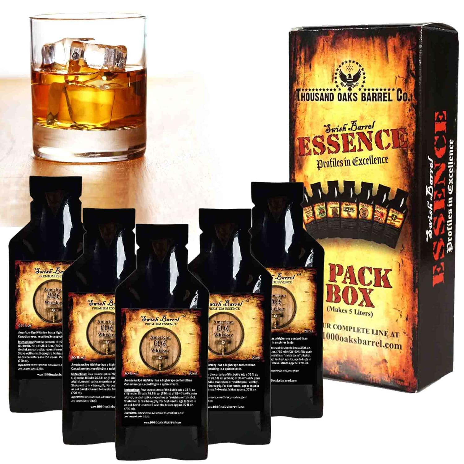 American Rye Whiskey Premium Essence Bootleg Kit Refills