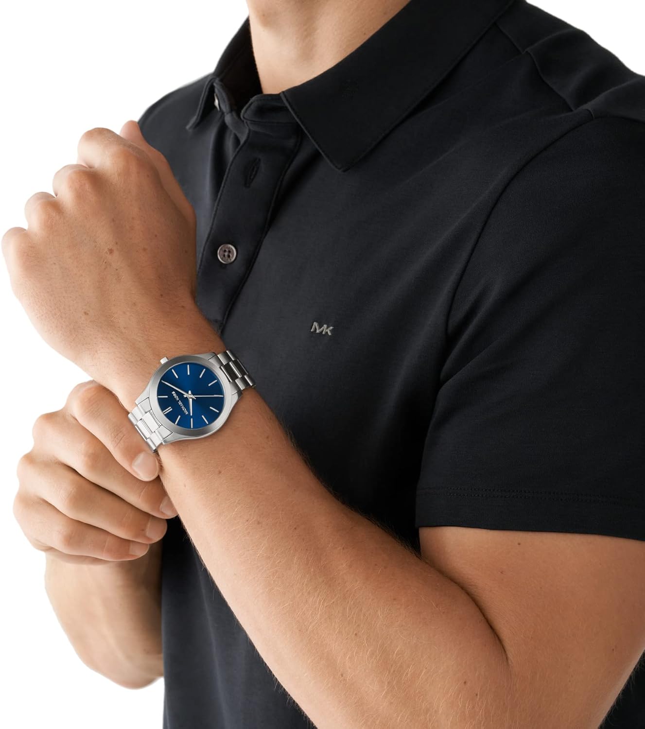 Vista 4 de Michael Kors - Reloj de cuarzo Slim Runway de acero inoxidable para hombre