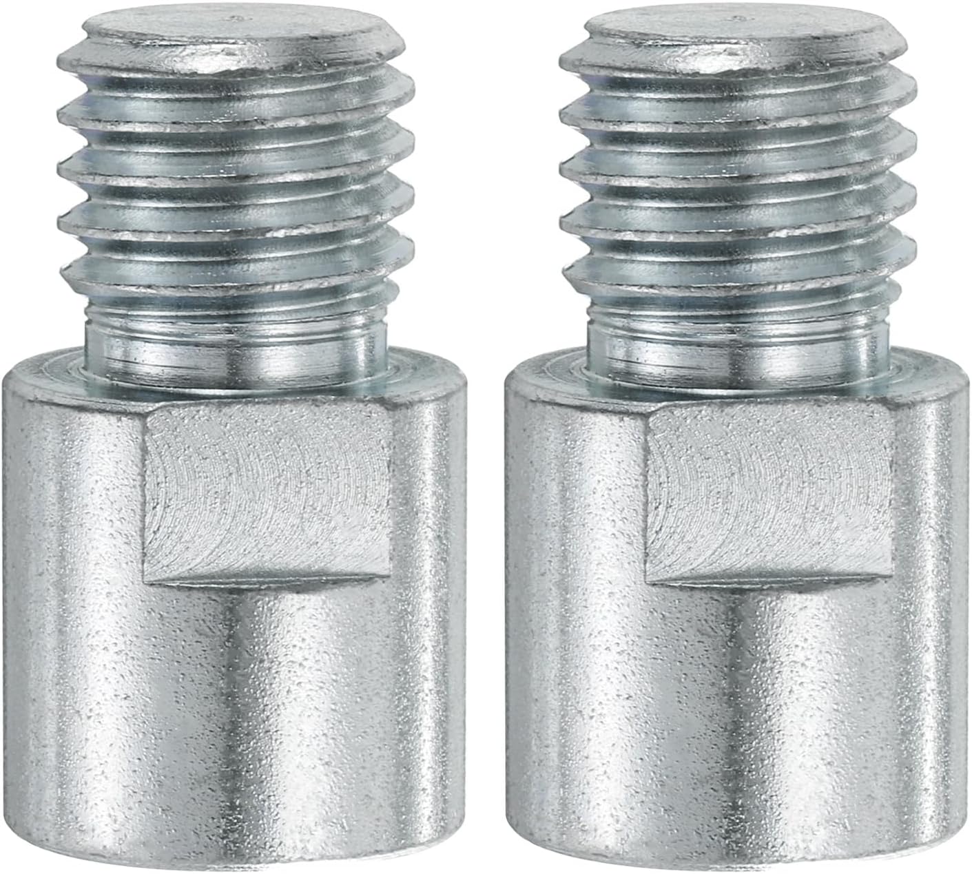 HARFINGTON 2pcs 5/8"-11 Female to 5/8"-11 Male Adapter Polisher Adaptor Connecting Angle Grinder Attachment Thread Adapter Conversion Tool for Diamond Core Bit Polishing Pad Wheel