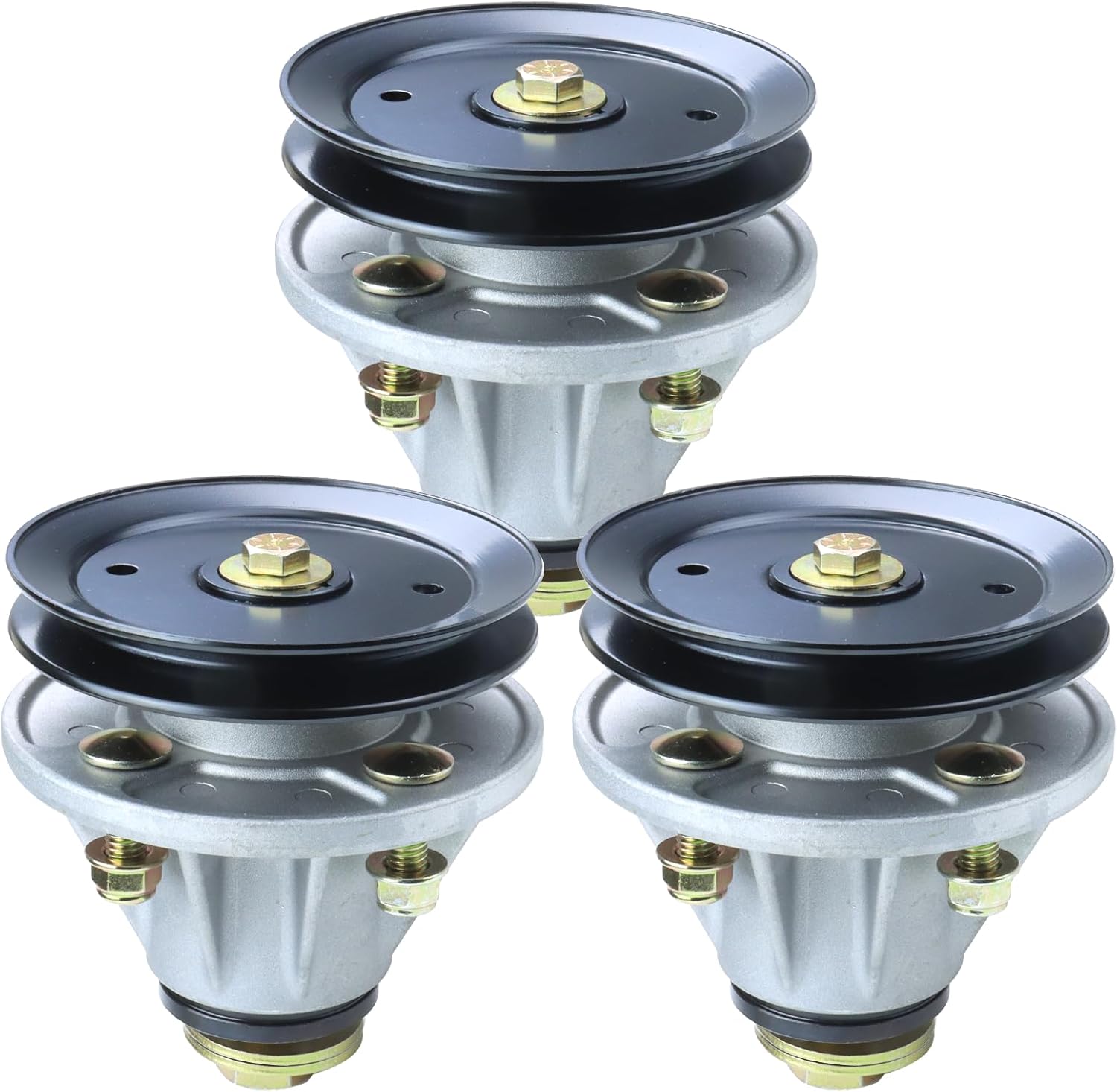 3 Pack 51510000 Spindle Assembly with 07330267 Pulley Replaces 61543800 for Ariens Zoom 1634, Zoom 1840, Zoom 1842, Zoom 2044, Zoom XL 42, Zoom XL 48 Carb, Zoom XL 54, Zoom XL Ce Lawn Decks