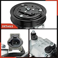 Vista 8 de A-Premium Compresor de aire acondicionado con embrague compatible con Mazda MX5 Miata 2.0L 2006-2015, con polea de 6 ranuras