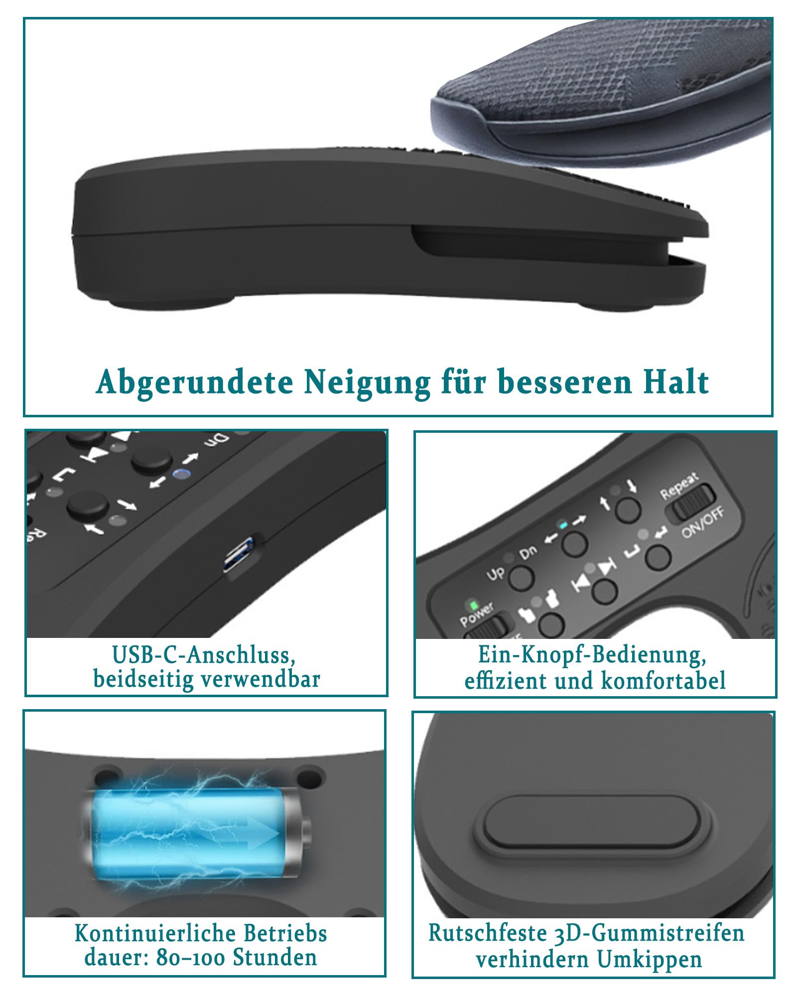 Bluetooth Page Turner Pedal: Bluetooth Fußschalter für Noten Apps mit Fußsteuerung für Pianisten Gitarristen und Live Performer für Studio und Konzert