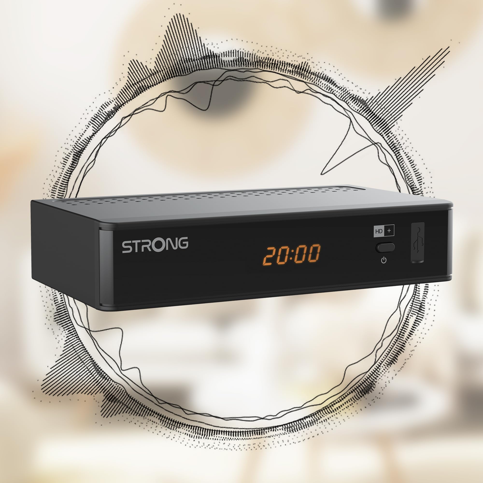 STRONG SRT7815 Digitaler HD Satelliten-Receiver, HD-SAT-Empfang, inklusive HD+ Karte für Deutschland
