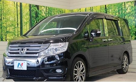 Amazon 中古車 頭金10 000円 支払総額2 268 980円 H27年式 ステップワゴンスパーダ ｚ 走行距離 46100km カラー プレミアムスパークルブラックパール 車検 ２年付 489 バックカメラ ｈｉｄ オートライト 社外１８アルミ スマートキー ステリモ ウィンカーミラー