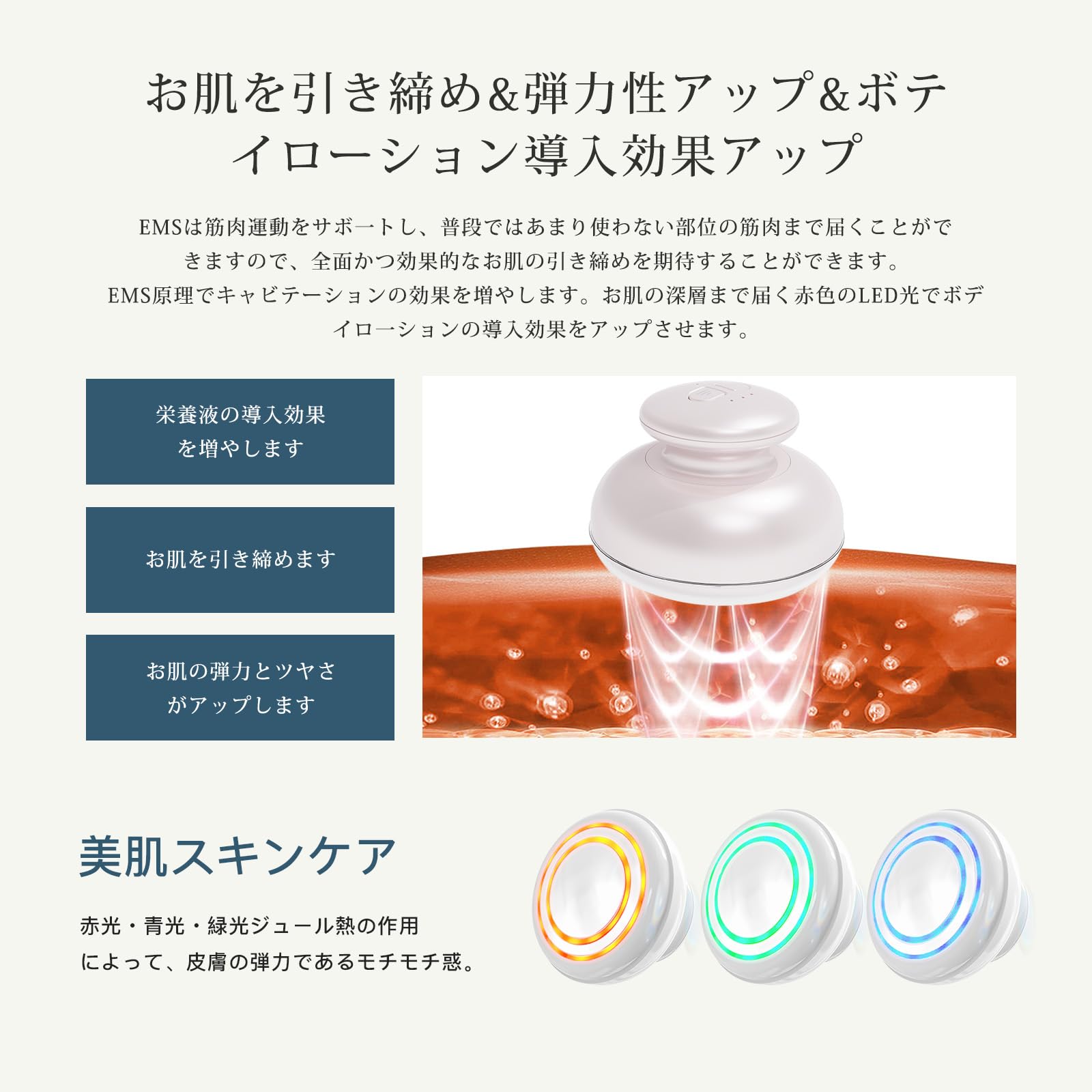 FIILキャビテーション ボディ美容器 1台多役 LED機能搭載 多種類モード Amazon.co.jp: FIIL ボディ美容器 1台多役 複合美容器 超音波RF EMS