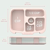 Vista 7 de Bentgo Kids Prints - Lonchera de 5 compartimentos, estilo bento, a prueba de derrames, tamaños de porción ideales para niños de 3 a 7 años, Aventura