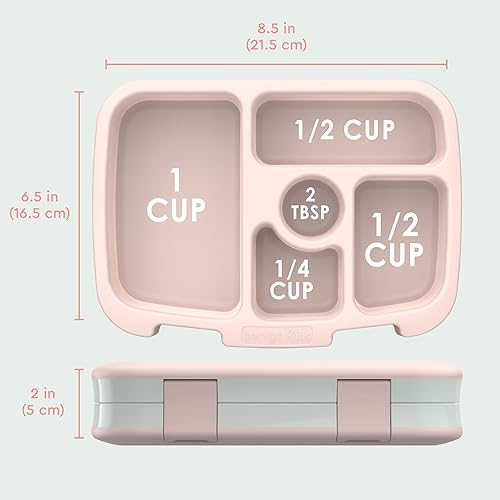 Miniatura 7 de Bentgo Kids Prints - Lonchera de 5 compartimentos, estilo bento, a prueba de derrames, tamaños de porción ideales para niños de 3 a 7 años, Aventura