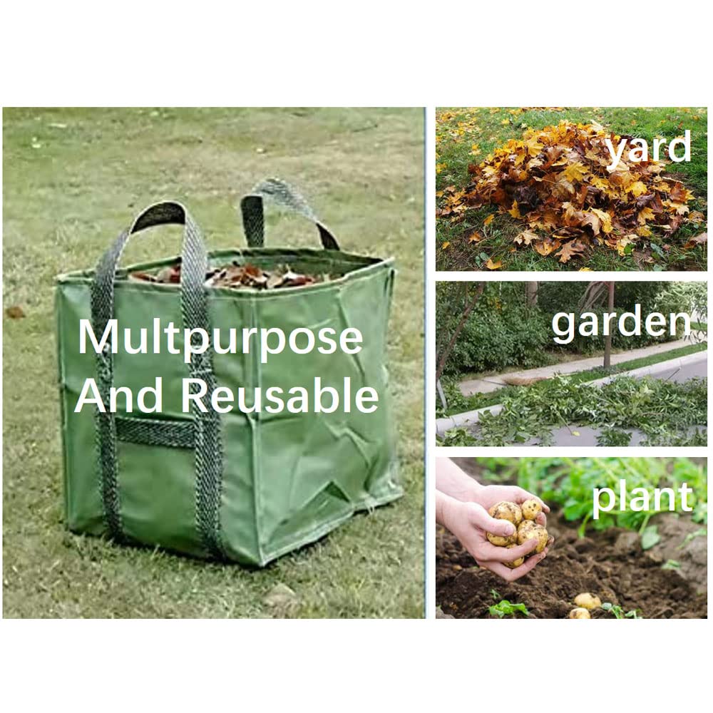 250 l × 2 sacchetti da giardino GRFELI, sacchi da giardino per rifiuti da giardino, sacchi per rifiuti da giardino, sacchetti in polipropilene intrecciati (60 x 60 x 70 cm)