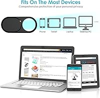 Vista 3 de Funda para cámara web de 0.027 pulgadas, ultra fina, para MacBook Pro, iMac, portátil, PC, iPad, iPhone, Smartphone, Proteja su privacidad visual