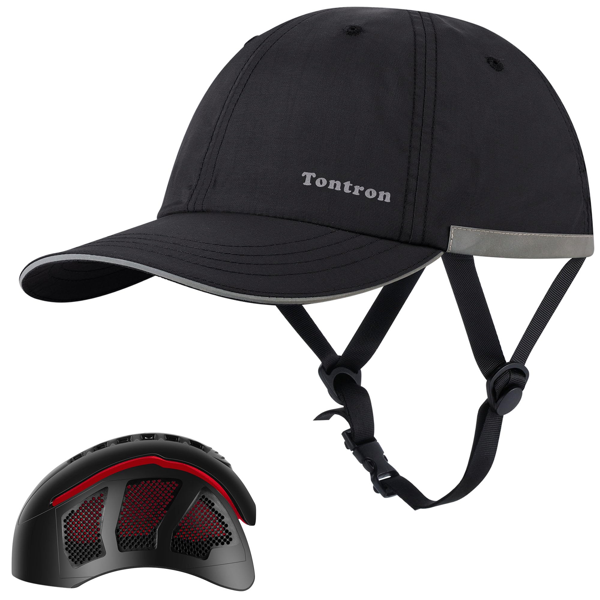 Tontron Wasumer Watersports Helmet Cap | Kayaking Bump Cap| Rafting Bump Cap| Surfing Hat | Low Profile Helmet, Black, Large