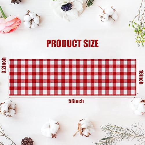 Miniatura 9 de Tatuo Cortinas de búfalo a cuadros, cenefas de ventana con diseño de granja, cenefas con bolsillo para barra para cocina, baño, sala de estar, 16 x