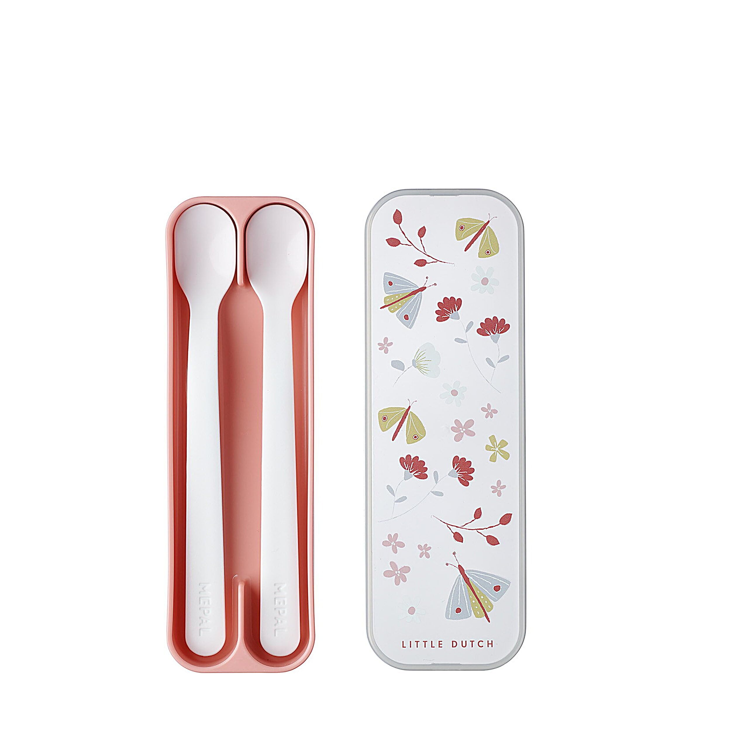 Mepal, Baby Feeding Spoon Mepal Mio, Long-Handled Baby Spoon, Dishwasher-Safe Baby Spoon, Baby Utensils, & BPA-Free, Set of 2