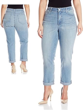 Amazon.com: C 'est toi Cultivos de la mujer Plus tamaño Stretch Boyfriend  Azul Denim 1826 Jeans, 1x talla extra, Mezclilla azul : Ropa, Zapatos y  Joyería