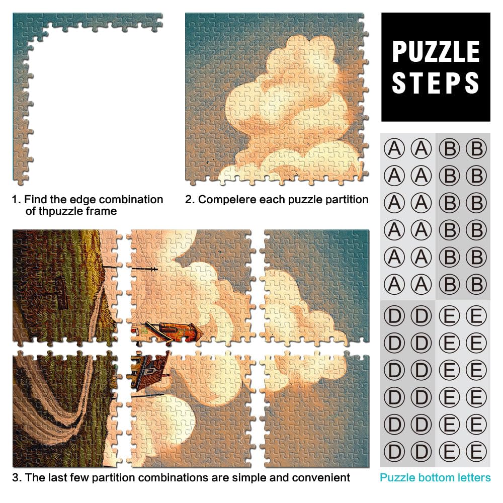 Puzzle per adulti 2000 pezzi Strade solitarie Fatto di cartone per età 14+ Giochi di relax Regali unici per compleanno e Natale misurare：70x100cm