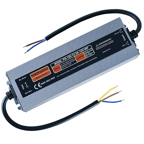 Conductor de fuente de alimentación LED de 12 V, transformador de 120 W, 250 W, adaptador de transformador de energía impermeable de 100 V-260 V CA