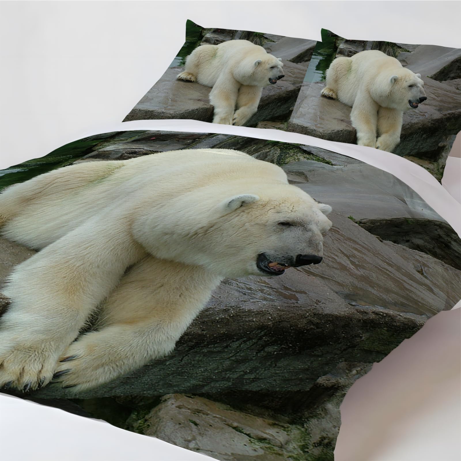 Amazon｜掛け布団カバー シロクマ 寝具セット子供 男女の子 ティーン