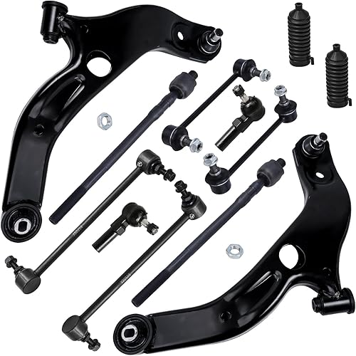 Miniatura 62 de Detroit Axle - Kit de suspensión delantera FWD de 12 piezas para Toyota Matrix Pontiac Vibe 2003 2004 2005 2006 2007 2008, 2 brazos de control
