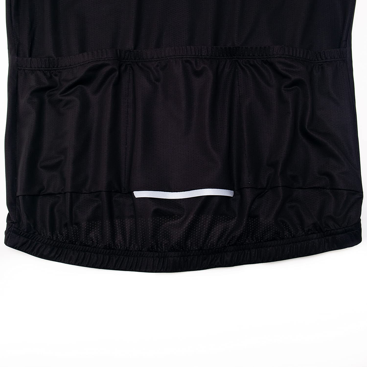 Maglia da ciclismo da uomo, senza maniche, traspirante, abbigliamento estivo, riflettente, ad asciugatura rapida, 3 tasche