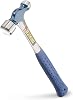 Estwing E3-16BP Ballpeen Hammer with Nylon Vinyl Shock Reduction Grip, Blue, Silver, 16oz