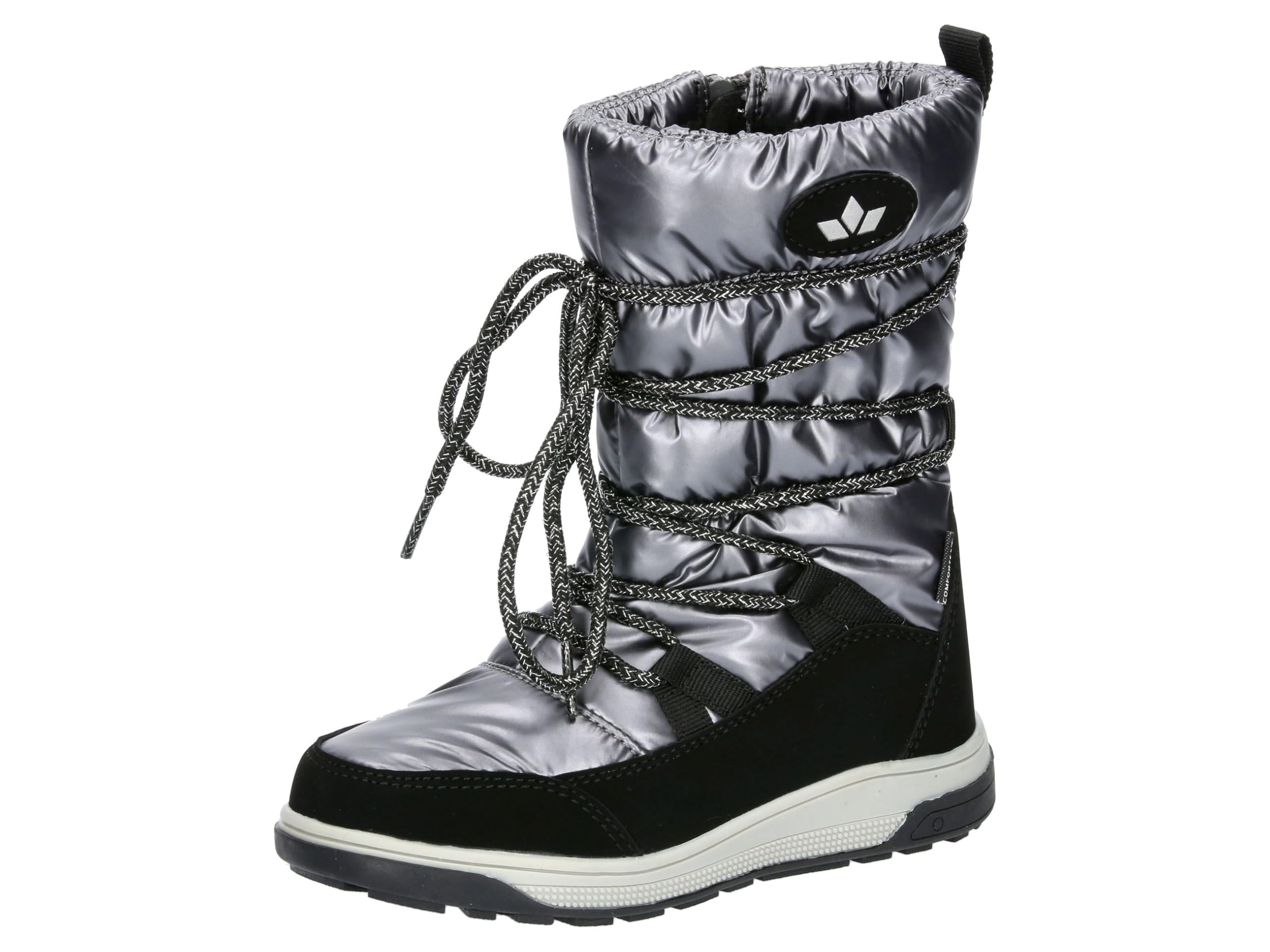 Lico Anabel Winter Boots, Silber/Schwarz, 3.5 UK