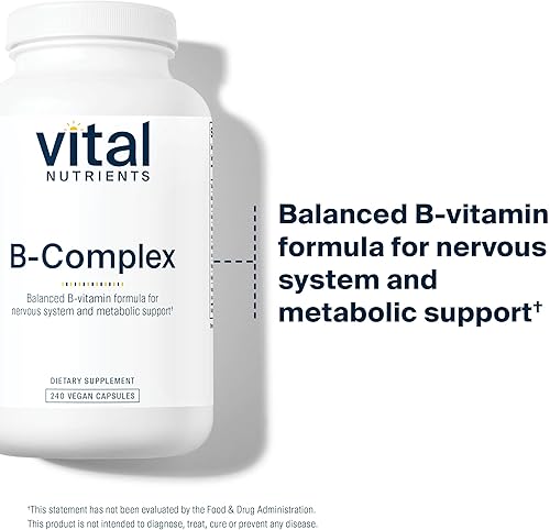 Miniatura 9 de Vital Nutrients - B-Complex - Complejo vitamínico B equilibrado de alta potencia - Apoya la producción de energía el metabolismo y la salud cardíaca