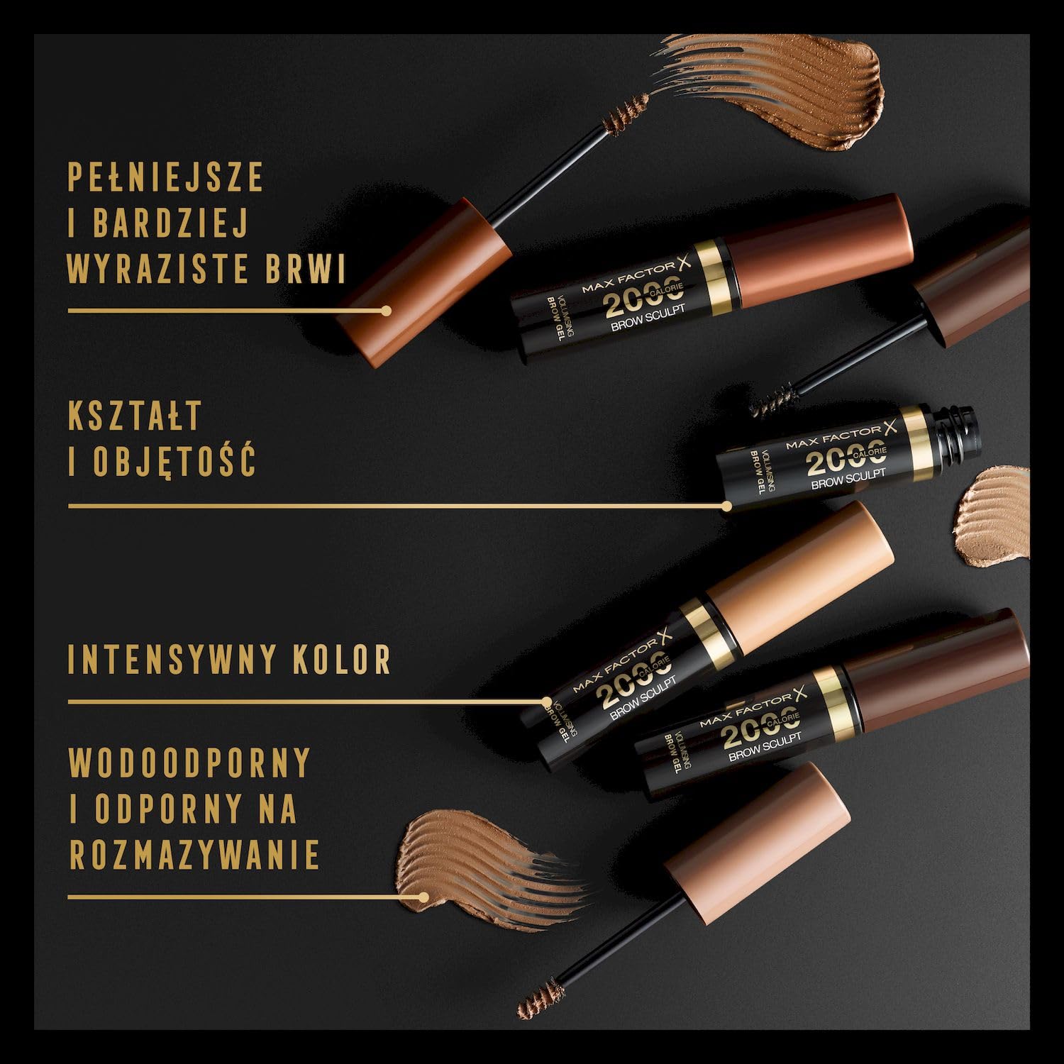 Max Factor 2000 Calorie Brow Gel stylizujący żel do brwi 04 Black Brown