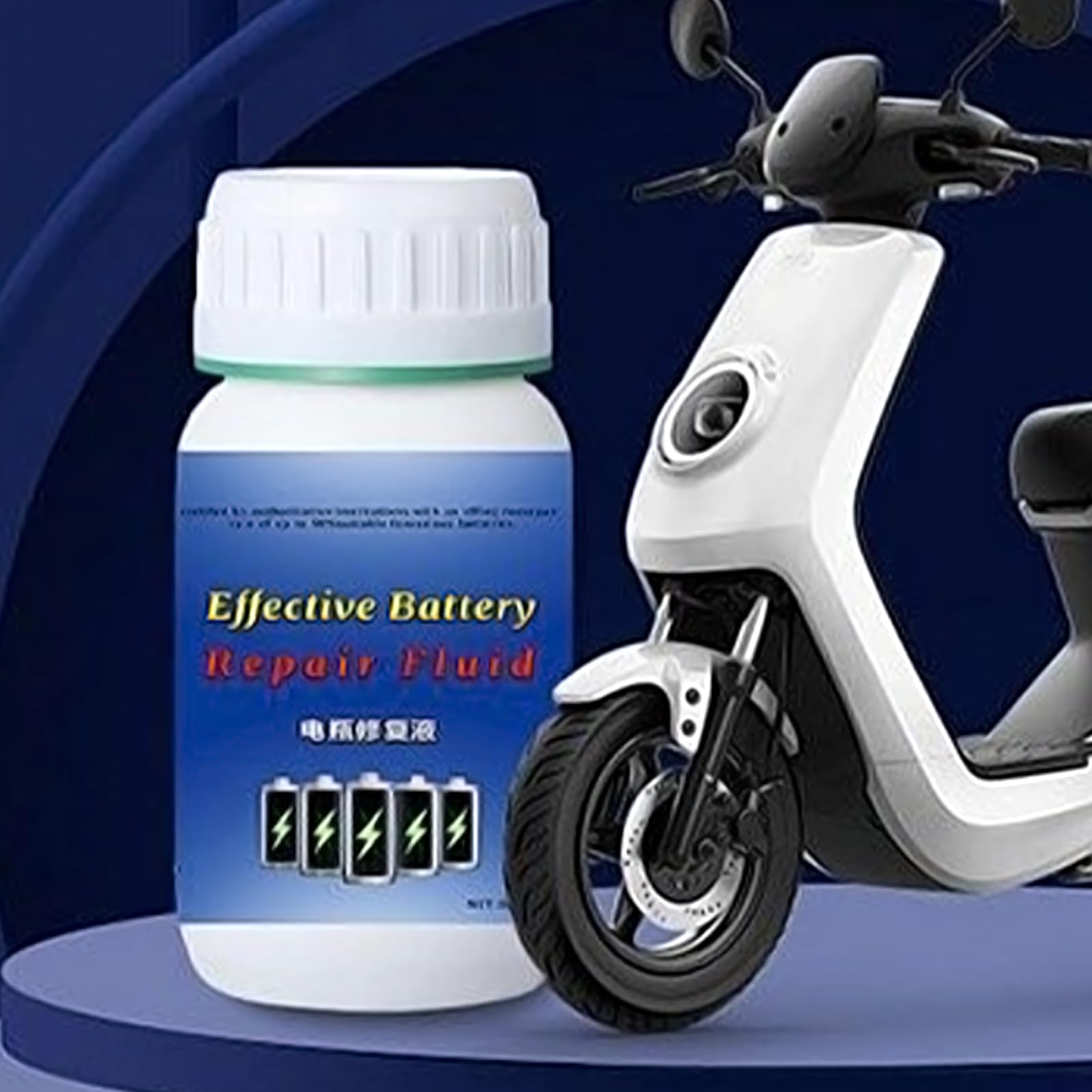 Liquido Ripristino Batteria 280 ml Additivo Ricarica per Moto Carrelli Golf Camion Barche