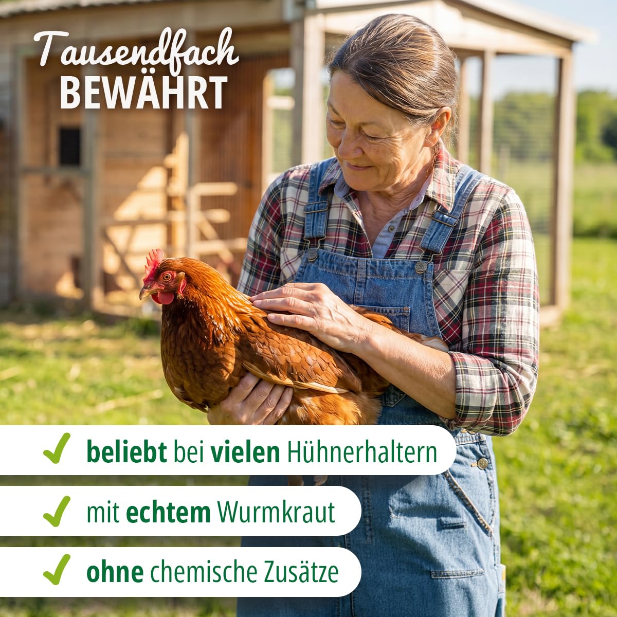 Test très bien 2026 HÜHNER Land Herbe vermifuge liquide 100 ml – pour poules et volailles, avec véritable vermifuge (Artemisia Absinthium) dans une formule végétale à base de recettes, convient pour