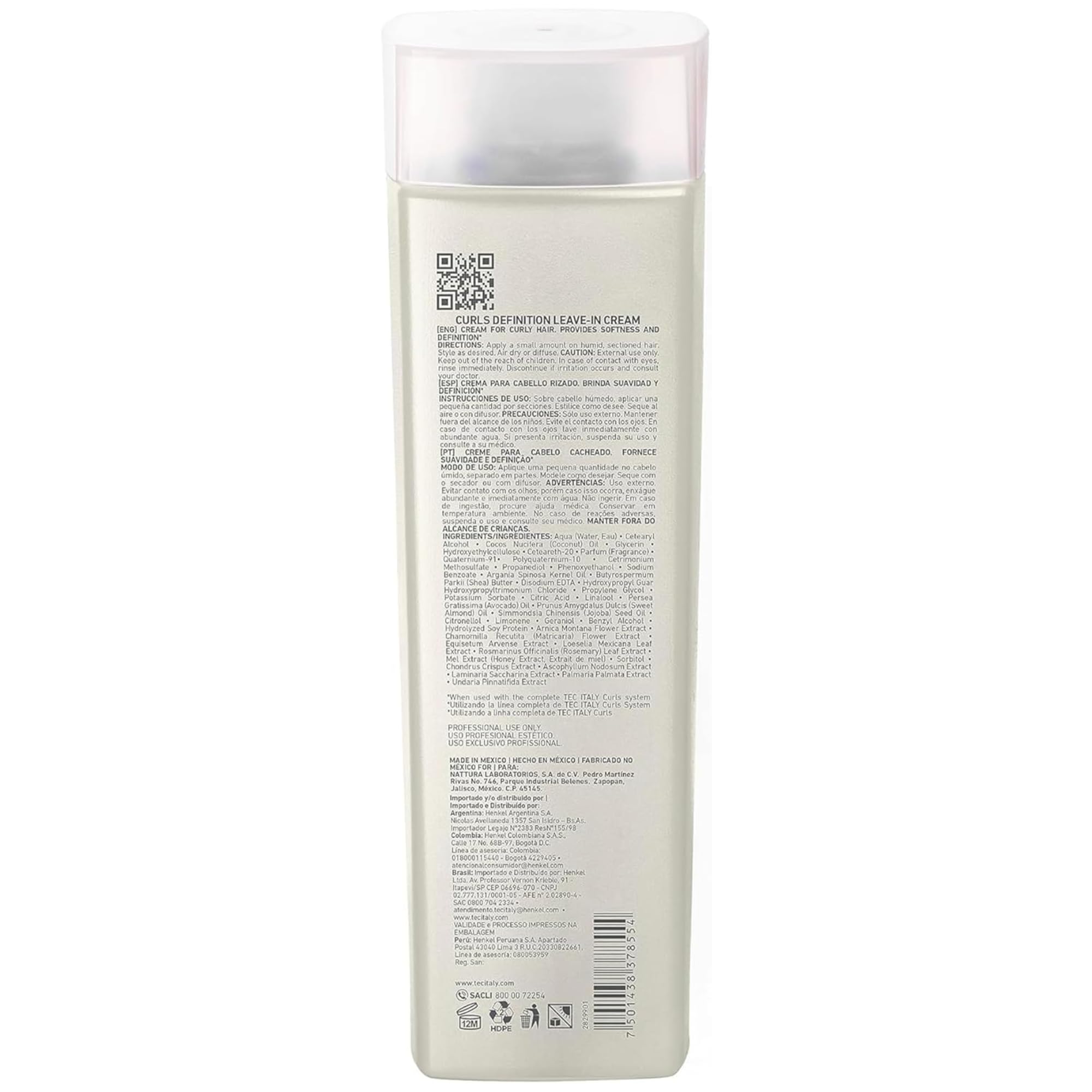 Tec Italy Curls Curl Defining Leave-In Cream for Curly Wavy Hair