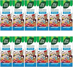 Kit 12 Sucos de Tutti-Frutti 100% Suco sem Adição de Açúcares de 200mL cada - Life Mix