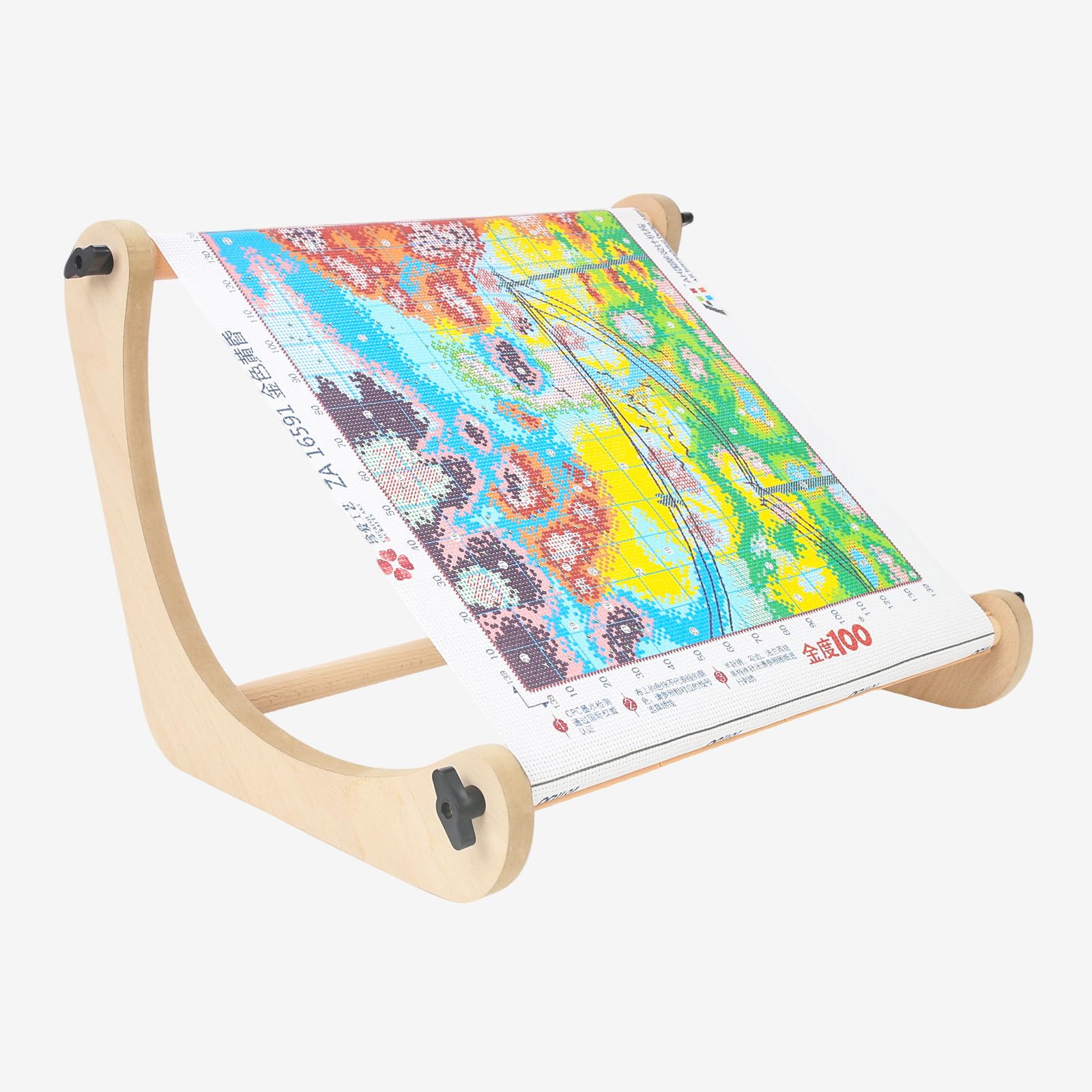 Airo Soporte de mesa de bordado ajustable, con varillas de 2 tamaños (11.8 y 15.3 pulgadas), soporte de punto de cruz para trabajo a mano y costura de regazo con ambas manos libres