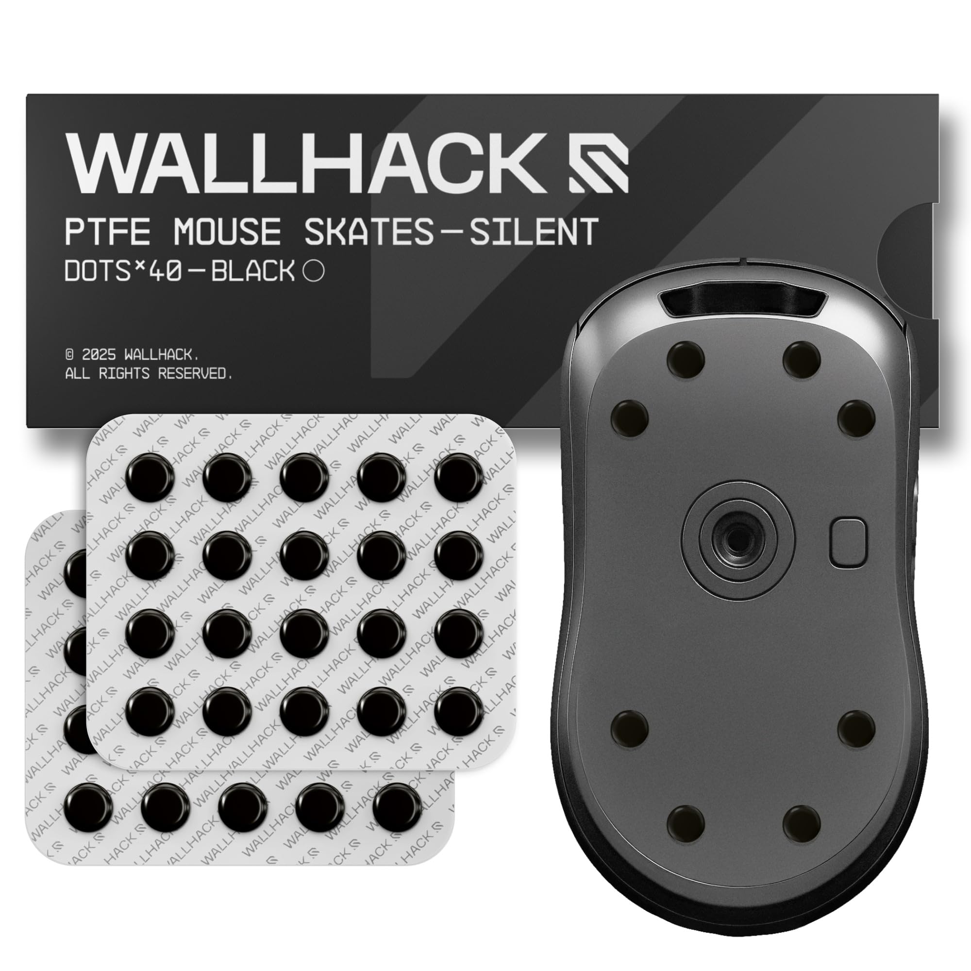 Amazon | WALLHACK マウスソール 静音PTFE ドット型 汎用 ゲーミング
