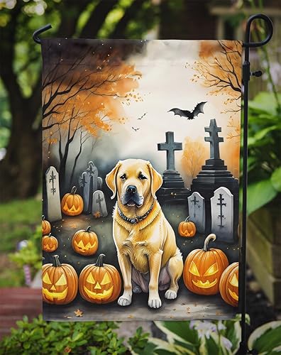 Miniatura 266 de Caroline's Treasures DAC2011GF - Bandera decorativa para jardín de Halloween con diseño de beagle para jardín, jardín, jardín, jardín, multicolor