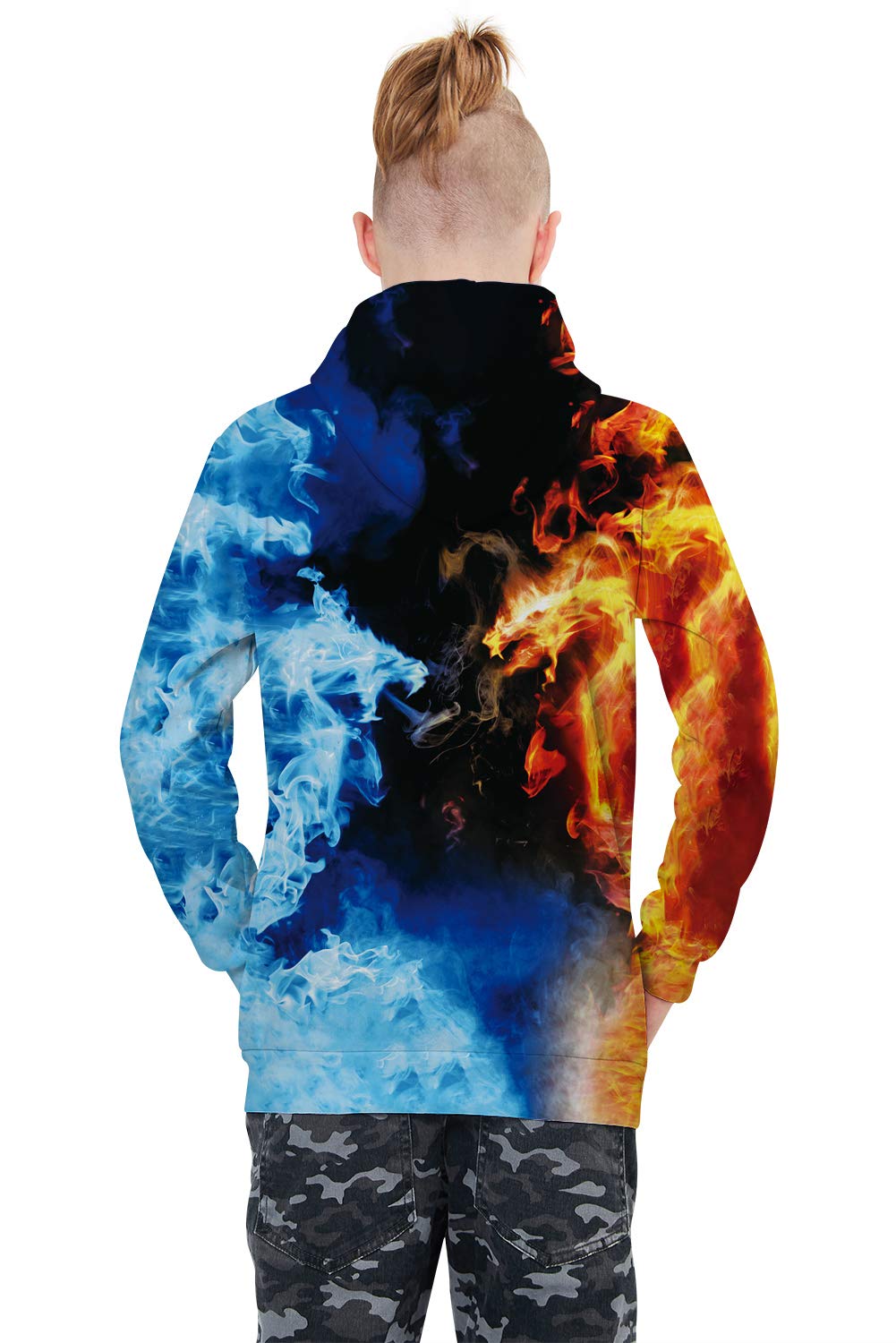 ALISISTER Hoodie Jungen 3D Lustig Gedruckt Kapuzenpullover Kinder Mädchen Langarm Pullover Sweatshirt Alter 4-16 - 4