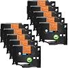 NineLeaf 10 Pack Replacement Black on Clear Label Tape Compatible for Brother TZ-141 TZ141 TZe141 TZe-141 18mm 3/4'' for PT-D400 PT-D450 PT-D600 PT-P700 PT-P750W Label Makers