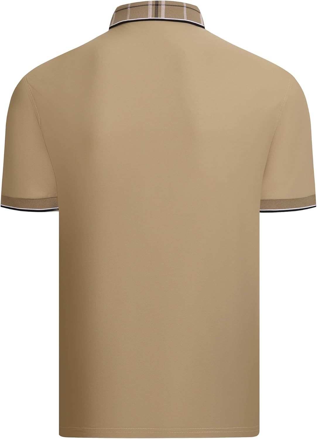 Esabel.C Men's Pique Golf Shirts Short Sleeve Moisture Wicking Stretch Performance Business Casual Polo Shirts for Men - Image 3