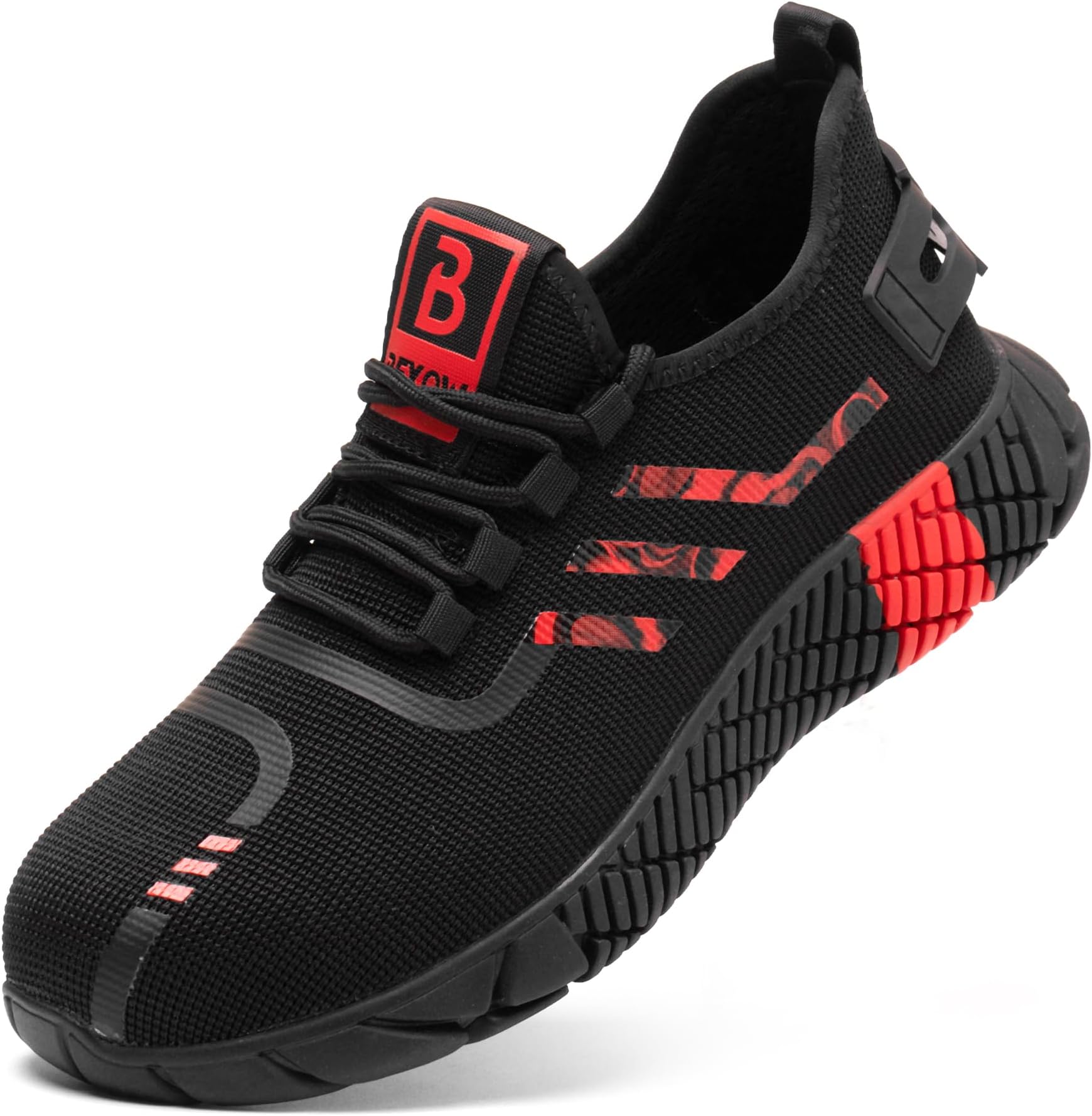 Safety Shoes Steel Toe Lightweight Work Sneakers for Men and Women Kevlar Midsole Slip Resistant Industrial Footwear