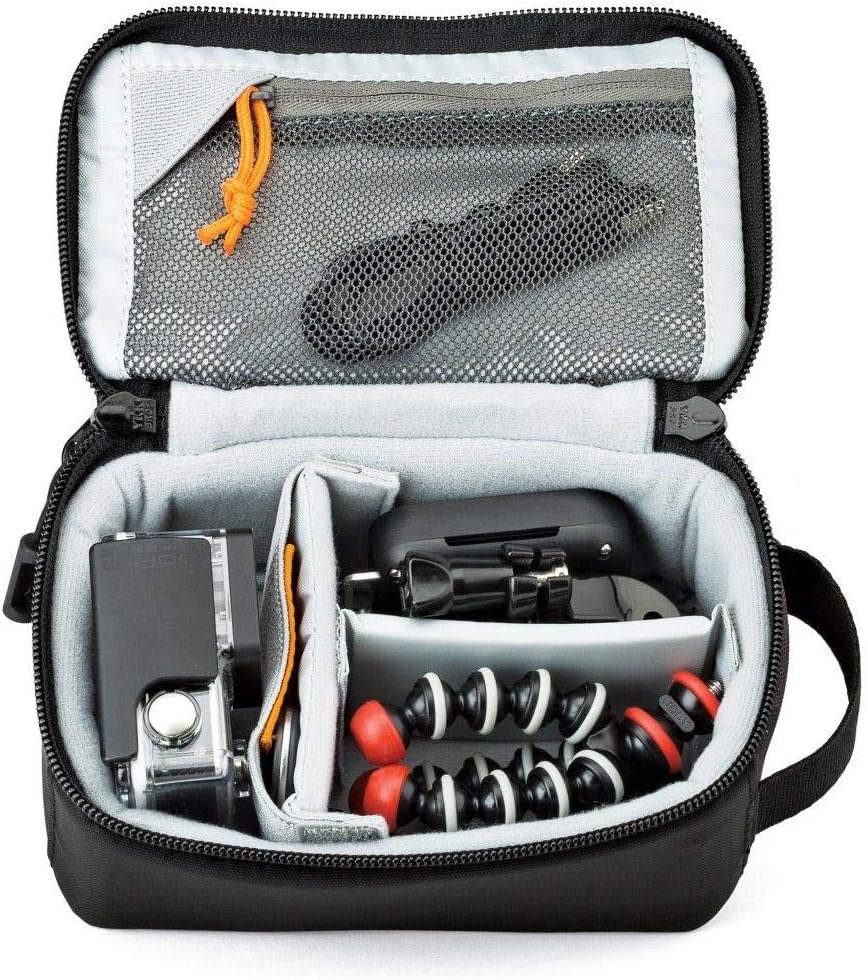 Lowepro LP36915 ViewPoint CS 40 - A Soft-Sided Protective Case for a Smartphone, GoPro or 360 Camera and Accessories,Black