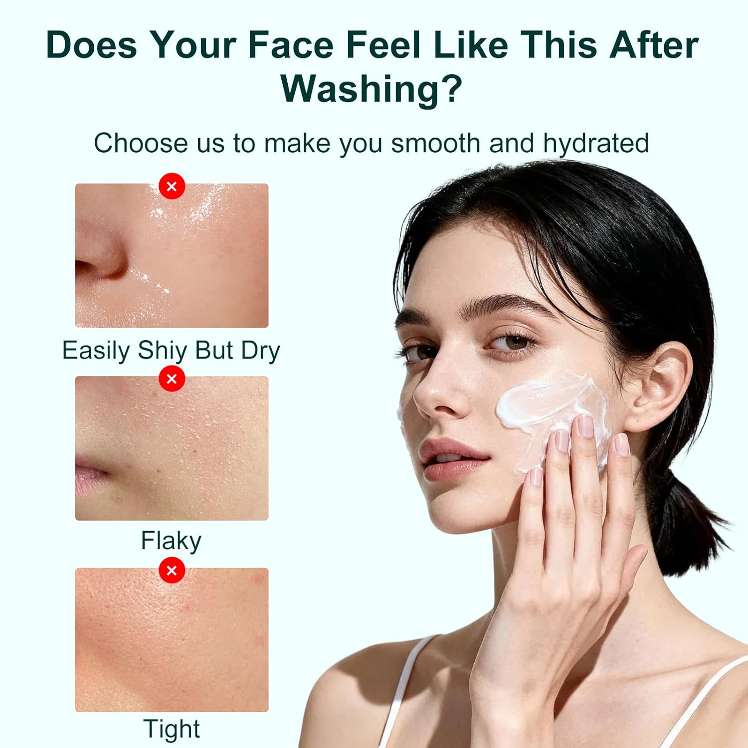 Facial Cleanser, Gentle, Hydrating and Deep clean, Amino Acid based for Daily Clean... - Image 2