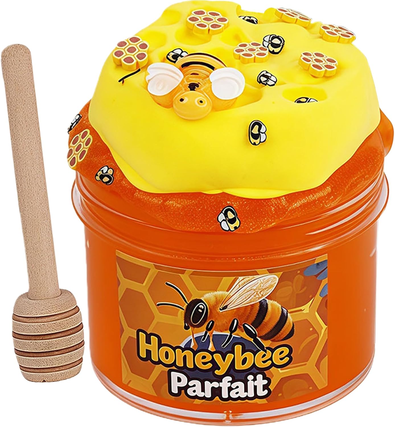 YHan DIY Honey Slime Kit, Soft Butter Slime & Stretchy Non-Sticky Clear Slime for Kids, Jelly Cube Crunchy Sensory Play, Birthday Party Favors, Gifts for Boys & Girls