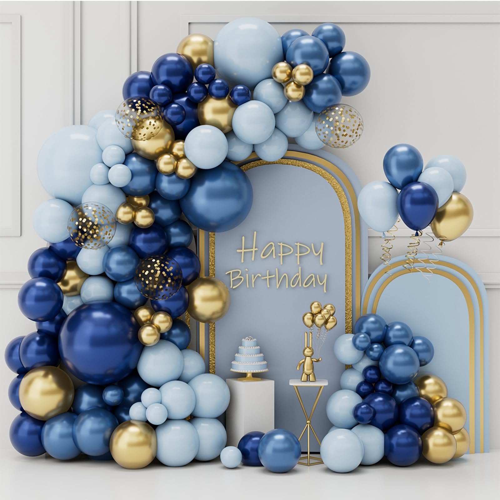 Palloncini a forma di zampa, blu chiaro e arancione pastello
