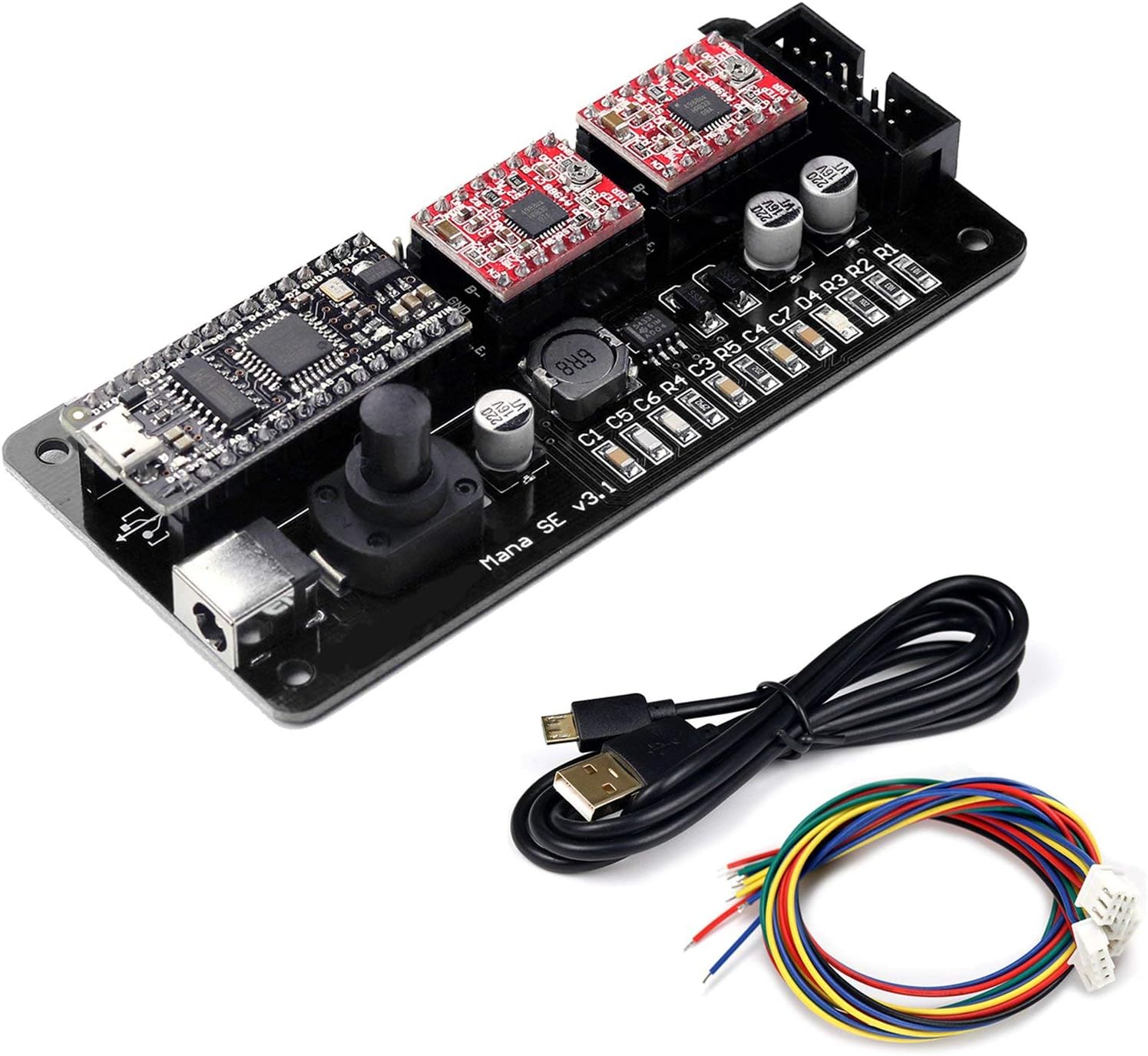 SovelyBoFan Eleksmana Xy 2 xis Stepper Motor Driver Controller Board Control Panel for DIY Engraver