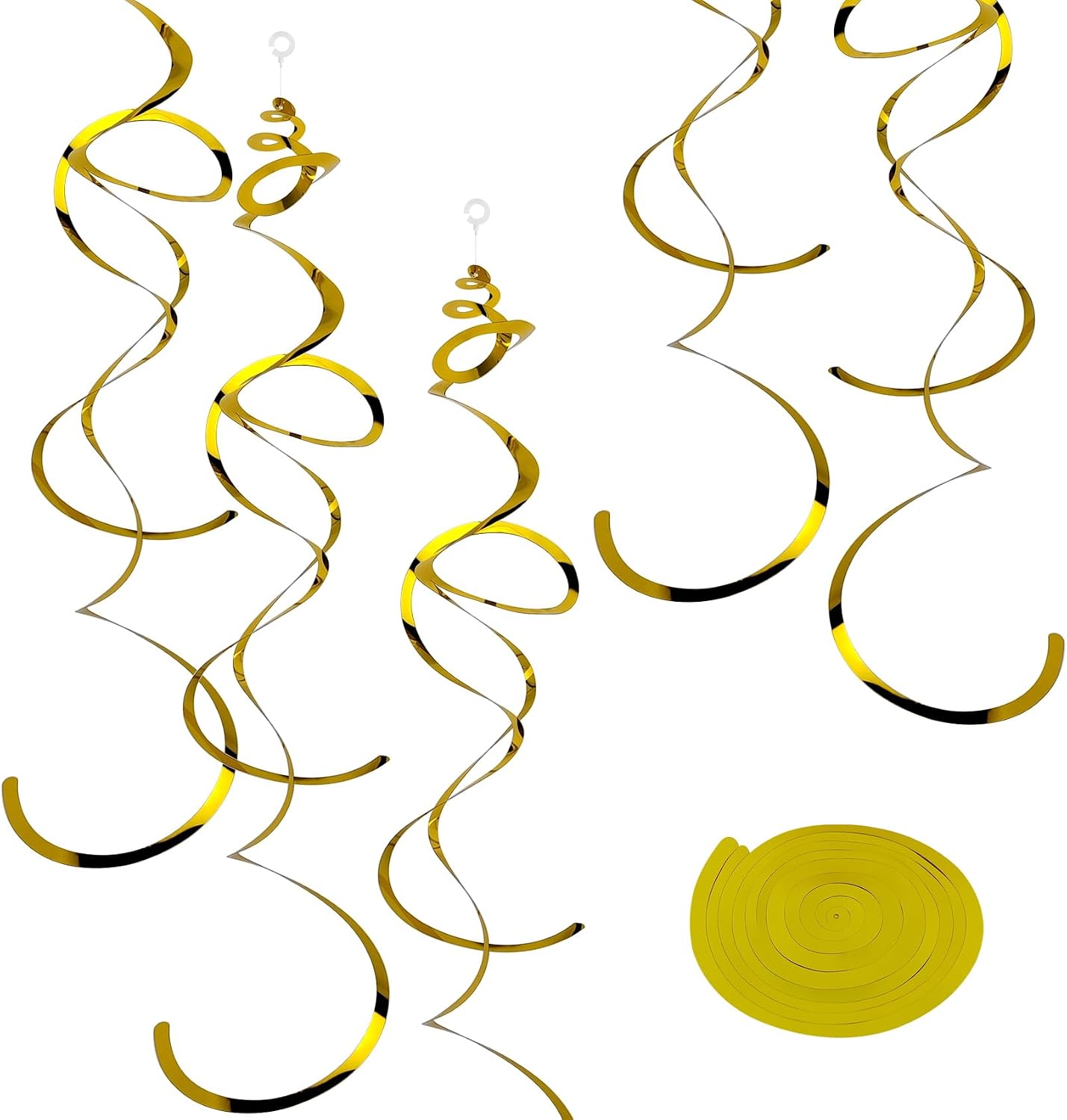 12 Pcs Party Decorations, Gold Hanging Swirl Decorations,Decorations image 3