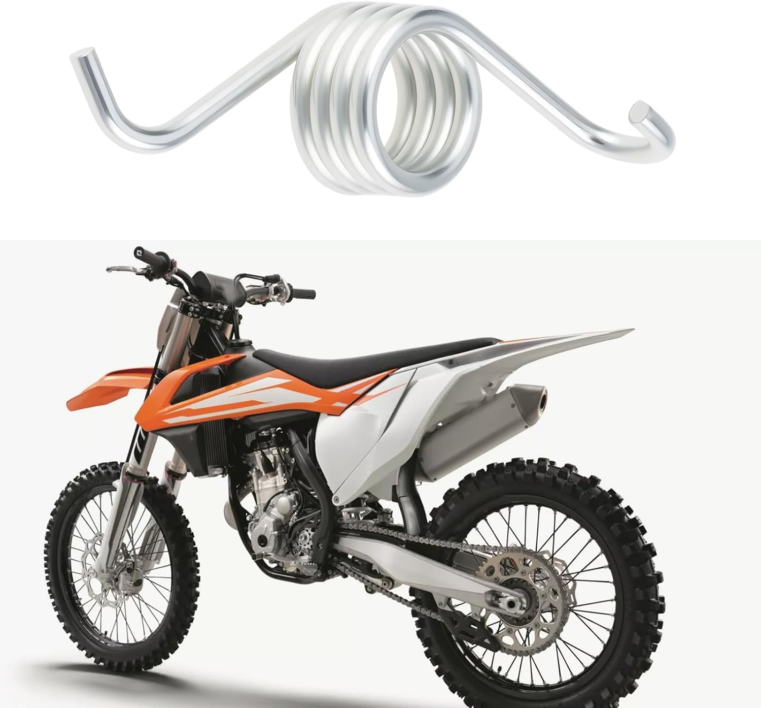 2 Pairs Motorcycle Spring Foot Peg Spring Compatible with KTM 125/150SX 250-450 SX-F/XCF 2016