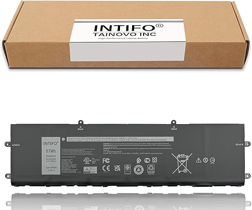 Miniatura 2 de INTIFO 87Wh DWVRR - Batería para portátil compatible con Dell Alienware X15 R1 R2 X17 R1 R2 Series 0817GN 817GN 0NR6MH NR6MH 11.4V 7250mAh 6-Cell
