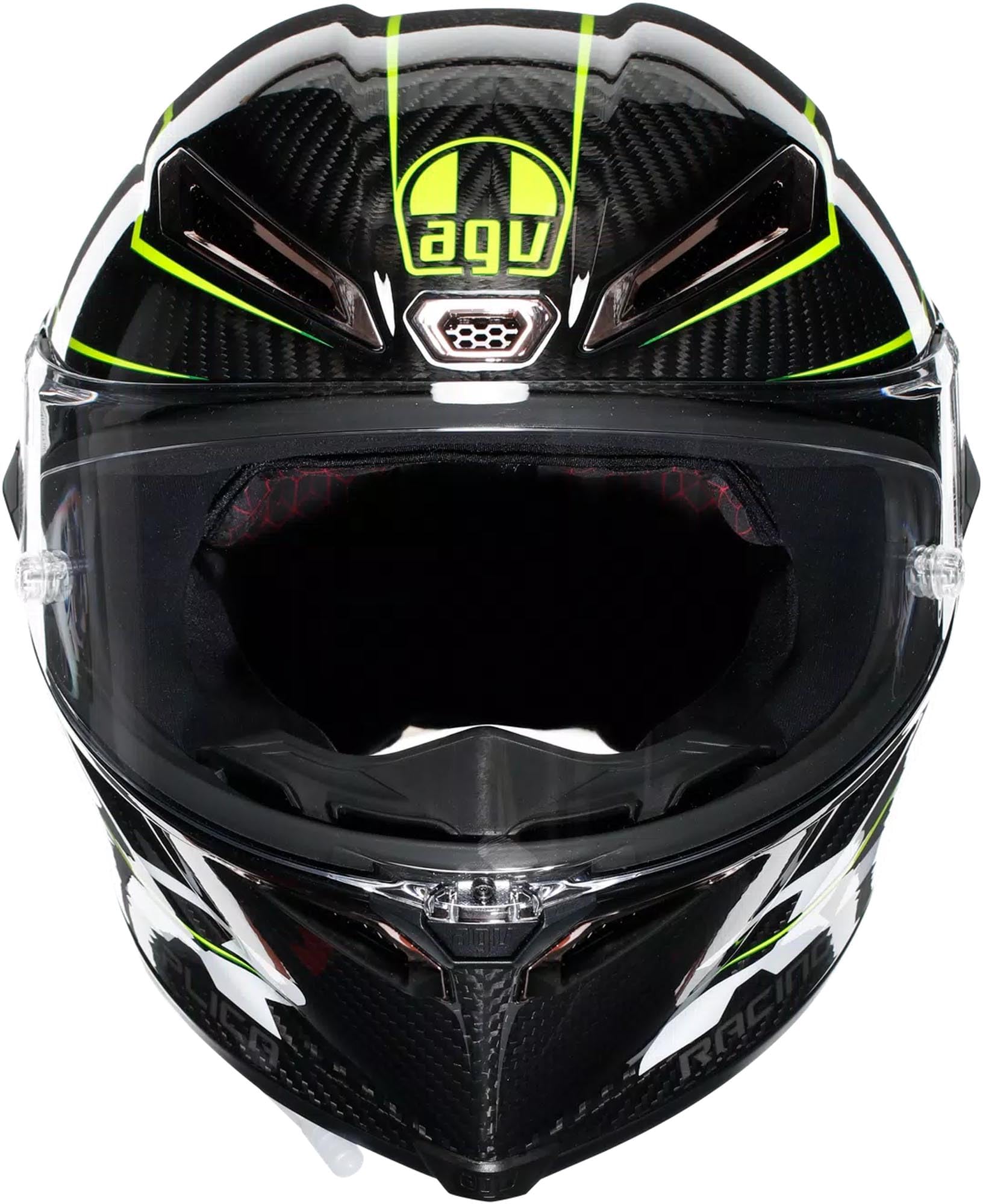 AGV Pista GP RR Performante Motorcycle Helmet Carbon/Lime LG, Large : Automotive