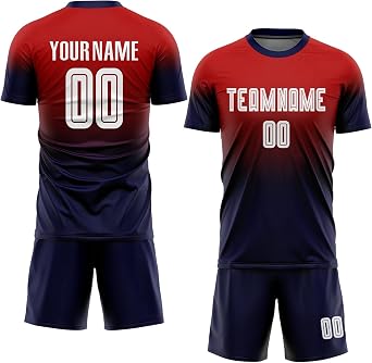 Custom Gradient Soccer Jerseys Sets Youth Men Women Personalized Football Shirt Shorts Team Uniforms with Name Number