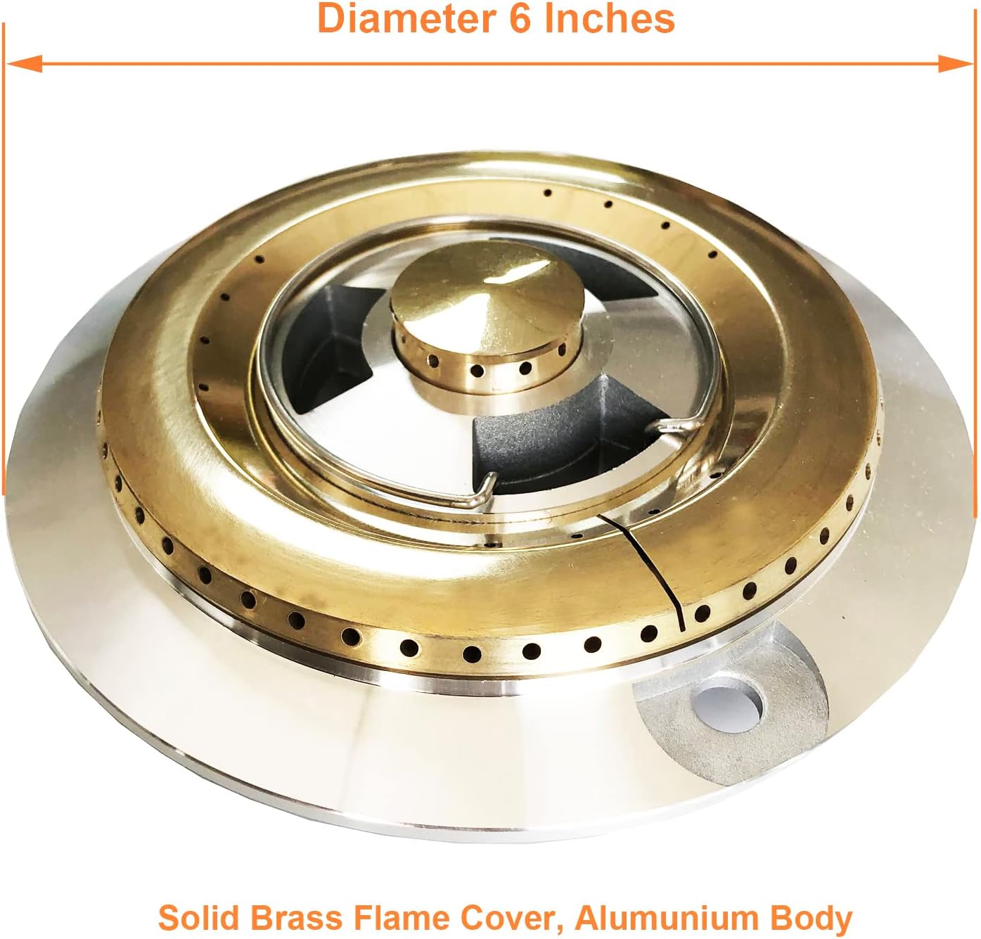 BBQ Grill Side Burner Head Replacement Parts for Single and Double Side Burner from Blaze, Sunstone, Summerset, Jenn Air Use with Both LP & NG Gas